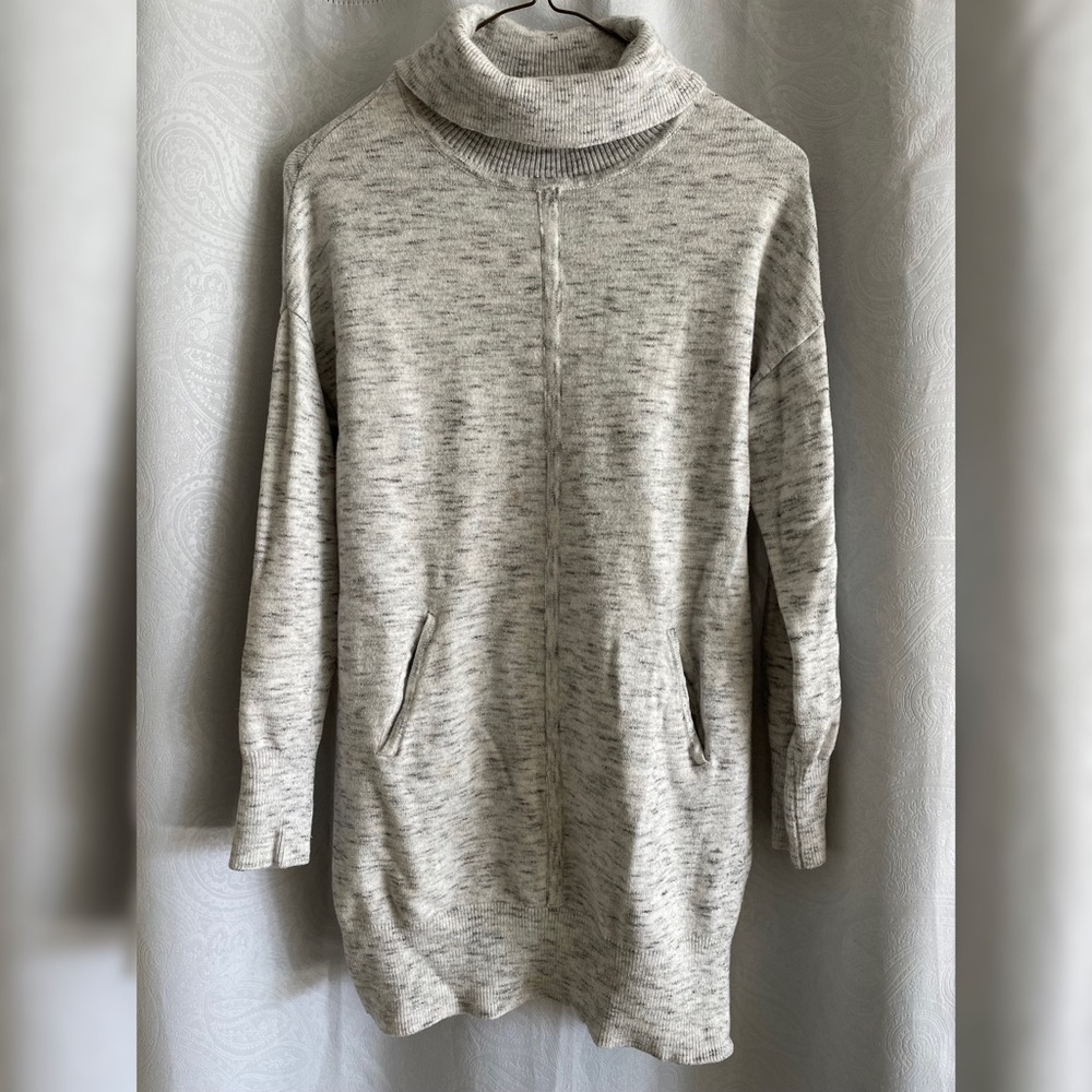 Heathered Gray & White Sweater Dress/Tunic